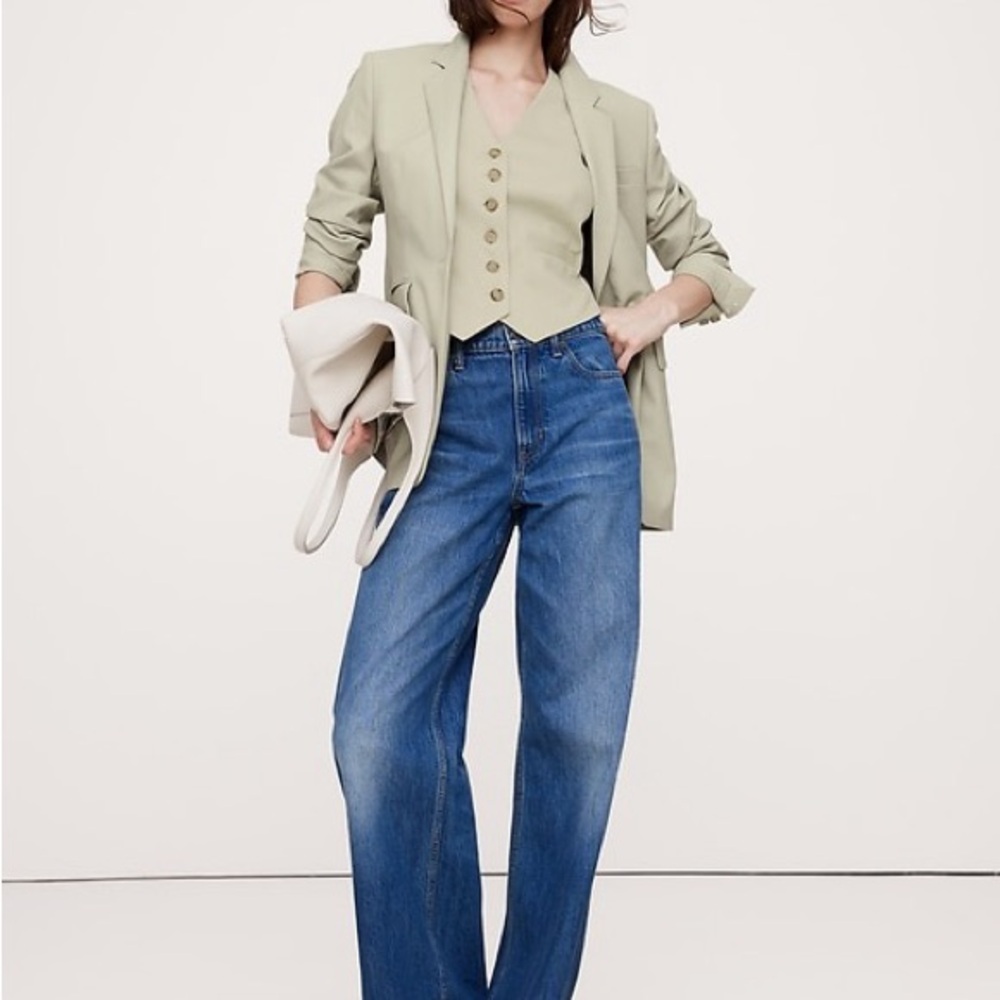 Banana Republic Sage Green Women's Vest